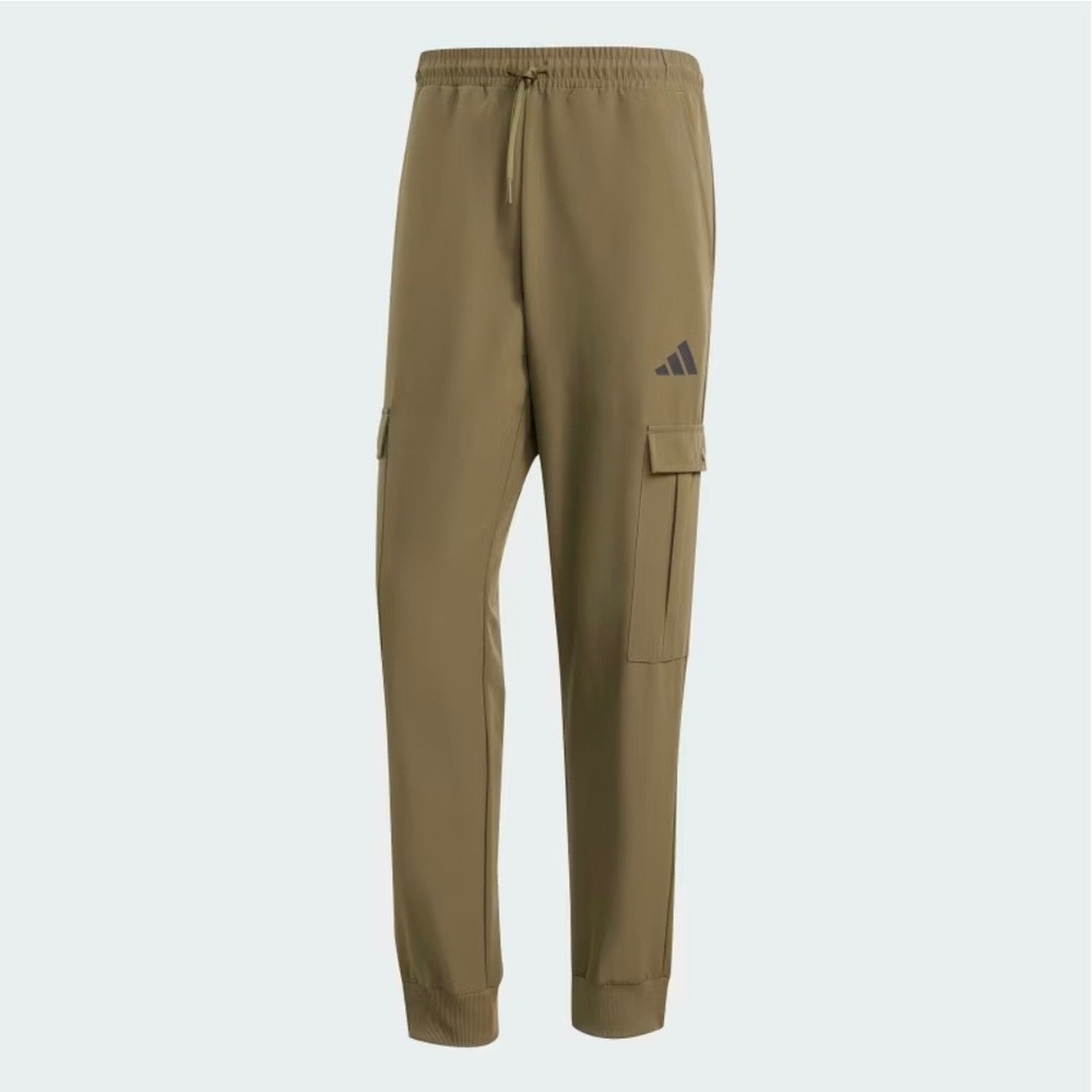 Adidas Men Olive Green Full Zip Cargo Woven Tracksuit Set Size Large‎ JL8604 New - Picture 12 of 13